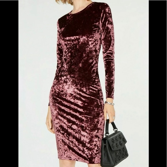 michael kors crushed velvet dress